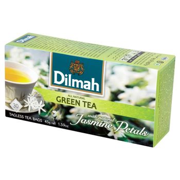 Dilmah Herbata zielona z kwiatami jaśminu 45 g (30 torebek)