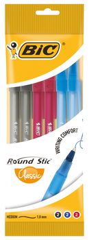 Długopis BIC Długopis Round Stick Mix Pouch 6 