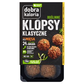 dobra kaloria Roślinne klopsy klasyczne 180 g (6 sztuk)