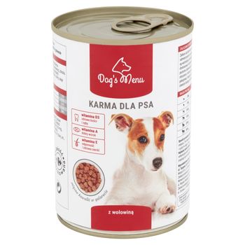 Dog's Menu Karma dla psa z wołowiną 400 g