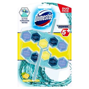 Domestos Power 5+ Tropical Sea Kostka toaletowa 2 x 53 g