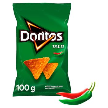 Doritos Taco Chipsy kukurydziane o smaku paprykowym 100 g