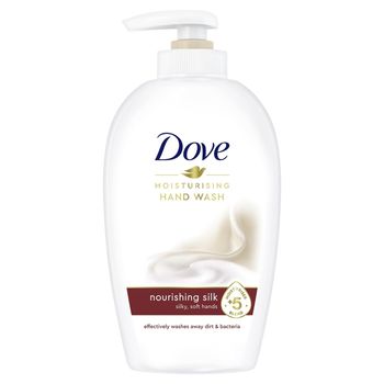 Dove Nourishing Silk Pielęgnujące mydło w płynie z pompką 250 ml
