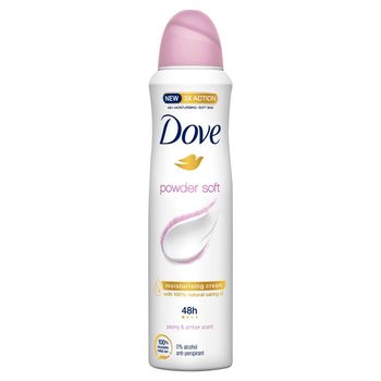 Dove Powder Soft Peony & Amber Antyperspirant w aerozolu 150 ml