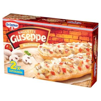Dr. Oetker Guseppe Zapiekanka z pieczarkami pomidorami i serem edamskim 250 g (2 x 125 g)