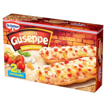Dr. Oetker Guseppe Zapiekanka z pomidorami serem edamskim cheddar i mozzarella 250 g (2 x 125 g)