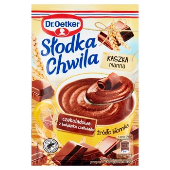 Dr. Oetker Słodka Chwila Kaszka manna czekoladowa z belgijską czekoladą 50 g