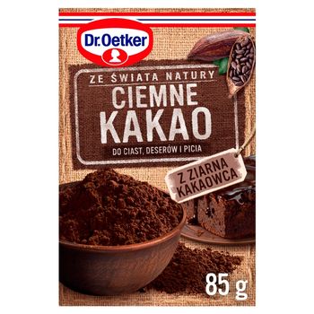 Dr. Oetker Ze świata natury Ciemne kakao 85 g