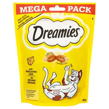 Dreamies Karma uzupełniająca dla kotów dorosłych i kociąt z serem 180 g