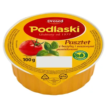 Drosed Podlaski Pasztet z bazylią i suszonymi pomidorami 100 g