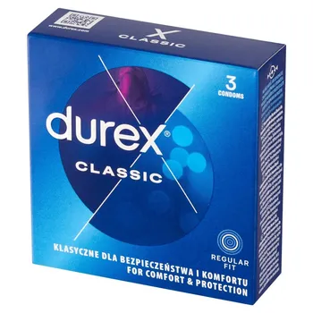 Durex Classic Wyrób medyczny prezerwatywy 3 sztuki