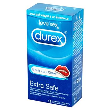 Durex Extra Safe U mnie czy u Ciebie? Prezerwatywy 12 sztuk