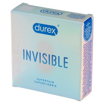 Durex Invisible Supercienkie Prezerwatywy 3 sztuki