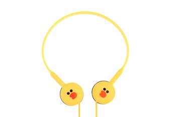Dziecięce bezpieczne Słuchawki Kinbni KN - 200 żółte