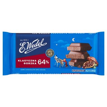 E. Wedel Czekolada klasyczna gorzka 64% 90 g