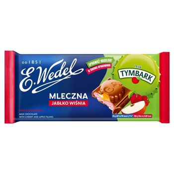 E. Wedel Czekolada mleczna jabłko wiśnia 100 g