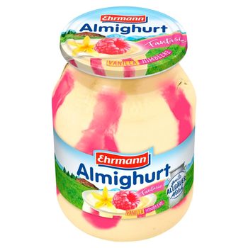 Ehrmann Jogurt o smaku waniliowym z wsadem malinowym 500 g