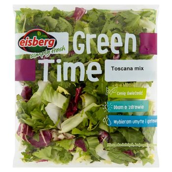 Eisberg Green Time Toscana mix z rukolą Mieszanka świeżych krojonych warzyw 170 g