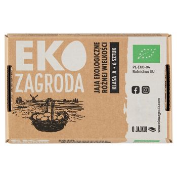 Eko Zagroda Jaja ekologiczne różnej wielkości 6 sztuk