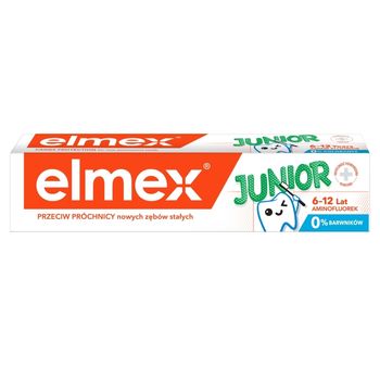 elmex Junior Pasta do zębów dla dzieci 6-12 lat przeciw próchnicy z aminofluorkiem 75 ml