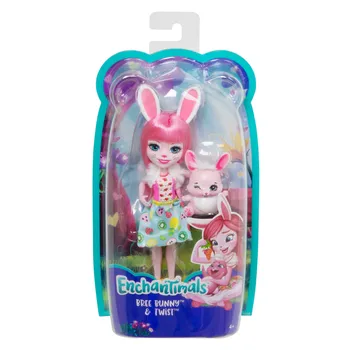 Enchantimals Lalka Bree Bunny + króliczek Twist figurka FXM73