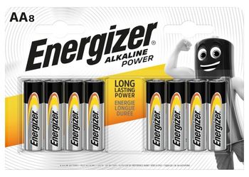 Energizer Alkaline Power AA-LR6 1,5 V Baterie alkaliczne 8 sztuk