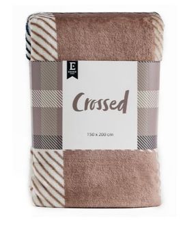 Essex Koc flanelowy CROSSED Multi 240 GSM 150 × 200 cm