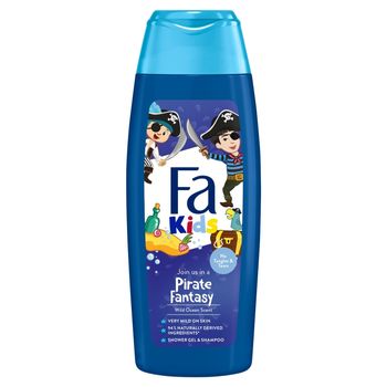 Fa Kids Pirate Fantasy Żel pod prysznic i szampon do włosów dla chłopców o świeżym zapachu 250 ml
