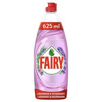 Fairy Naturals Płyn do mycia naczyń z naturalnym w 100% zapachem lawendy i rozmarynu 650 ML