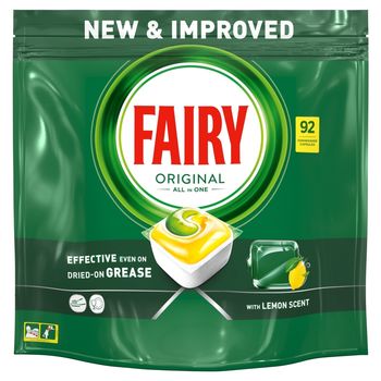Fairy Original Cytryna Tabletki do zmywarki All In One,  kapsułek