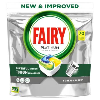 Fairy Platinum Cytryna Tabletki do zmywarki All In One,  tabletek