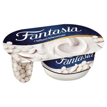 Fantasia Jogurt kremowy ze zbożowymi kulkami kokosowymi 98 g
