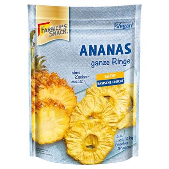Farmer's Snack Krążki ananasa suszone 120 g