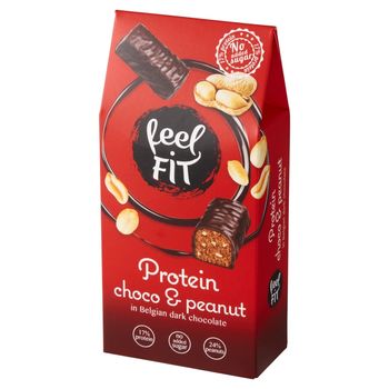Feel Fit Proteinowe czekoladki orzechowe bez dodatku cukru 83 g