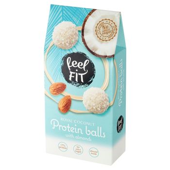 Feel Fit Kulki proteinowe z migdałem bez dodatku cukru 63 g