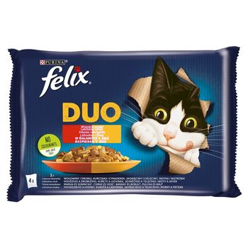 Felix Duo Karma dla kotów wiejskie smaki w galaretce 340 g (4 x 85 g)