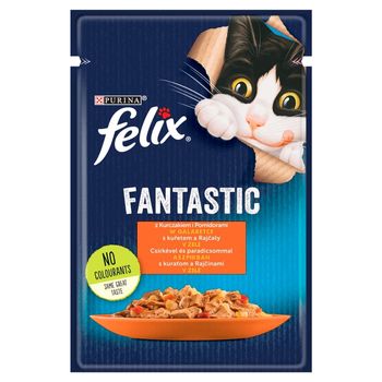 Felix Fantastic Karma dla kotów z kurczakiem i pomidorami w galaretce 85 g