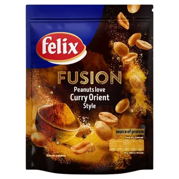 Felix Fusion Orzeszki ziemne smażone z przyprawą curry 150 g