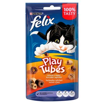 Felix Play Tubes Łakocie o smaku kurczaka i wątróbki 50 g