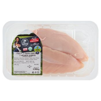 Carrefour Targ Świeżości Filety z piersi kurczaka z wolnego wybiegu