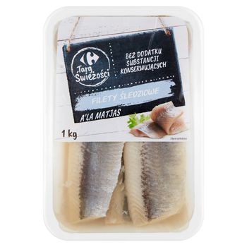 Carrefour Targ Świeżości Filety śledziowe a'la matjas 1 kg