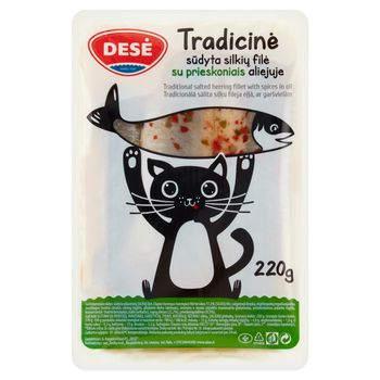 Filety śledziowe w oleju z przyprawami 220 g