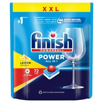 Finish Power Lemon Tabletki do mycia naczyń w zmywarce 1152 g (72 sztuk)