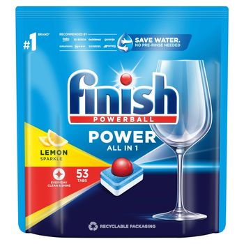 Finish Power Lemon Tabletki do mycia naczyń w zmywarce 848 g (53 sztuki)