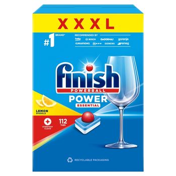 Finish Power Essential Lemon Tabletki do zmywarki 112 sztuk