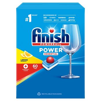 Finish Power Essential Lemon Tabletki do zmywarki 60 sztuk