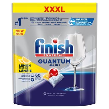 Finish Quantum Lemon Kapsułki do mycia naczyń w zmywarce 624 g (60 sztuki)