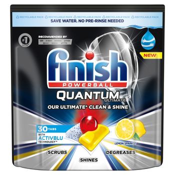 Finish Quantum Ultimate Lemon Kapsułki do mycia naczyń w zmywarce 375 g (30 sztuk)