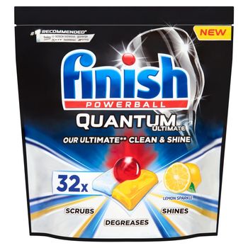 Finish Quantum Ultimate Lemon Tabletki do mycia naczyń w zmywarce 400 g (32 sztuki)