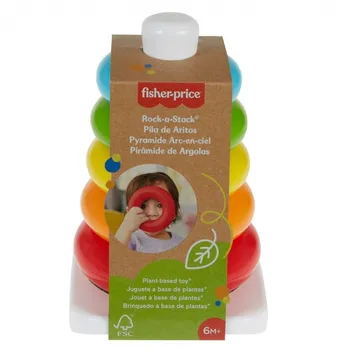 Fisher-Price Eko Piramidka z kółek Zabawka do układania dla dzieci GRF09